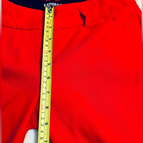 Express Pants Sz 2R The Columnist Red Straight Legs Pockets Like-New Classy - Picture 14 of 16